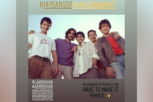Rang De Basanti clocks 14 years, Sharman Joshi gets nostalgic