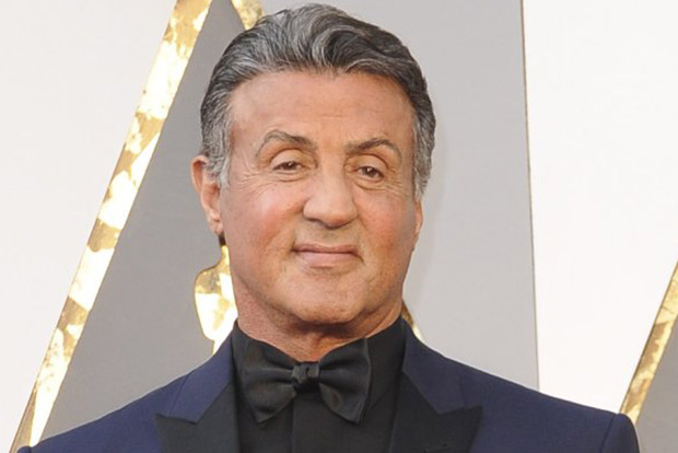 Sylvester Stallone debuts his natural grey hair
