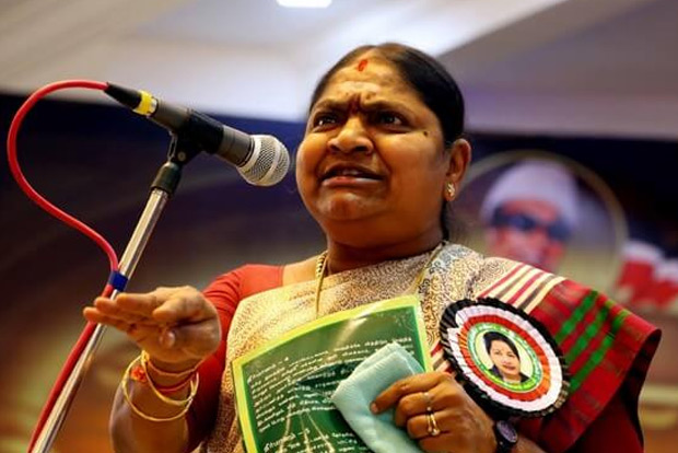 Former AIADMK minister Valarmathi tests positive for COVID-19