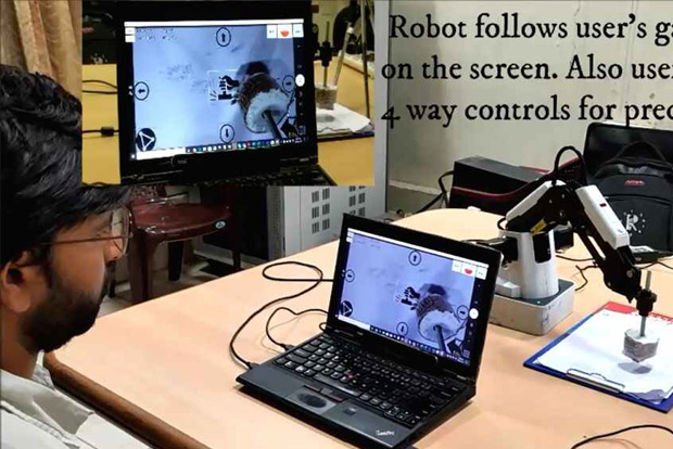IISc team designs robotic arm to help disabled operate devices
