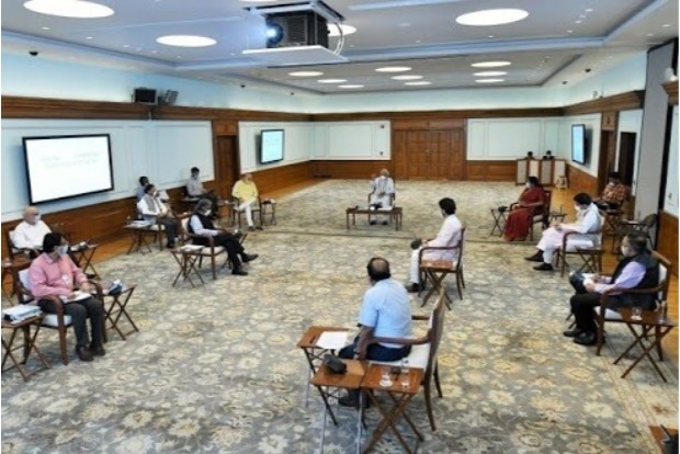 PM reviews state of economy with Sitharaman