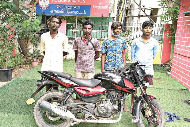 CCTV helps nab bike thieves in Taramani