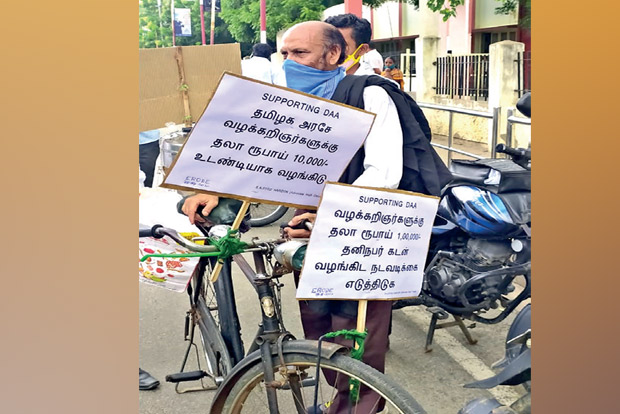 Pandemic lockdown forces advocate to sell tea to make a living