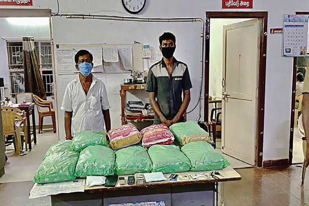 Police send decoy to buy ganja, nab 2 with 30 kg dope in Porur