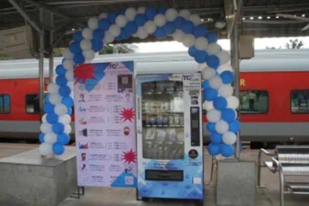 Bluru railway station installs mask, sanitiser vending machines