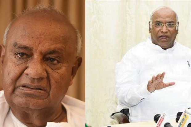 Gowda, Kharge, 2 BJP nominees elected to Rajya Sabha Gowda, Kharge, 2 BJP nominees elected to Rajya Sabha