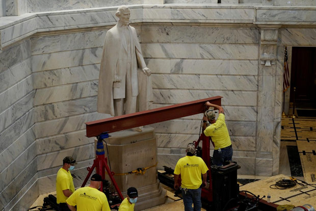Kentucky to remove statue of Confederate leader Jefferson Davis