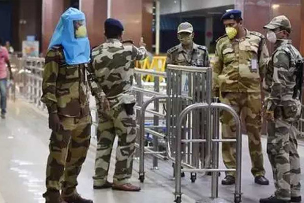 7 CISF men at airport test positive 7 CISF men at airport test positive