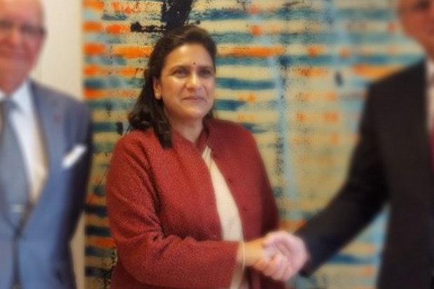 New Indian High Commissioner Gaitri Kumar arrives in the UK