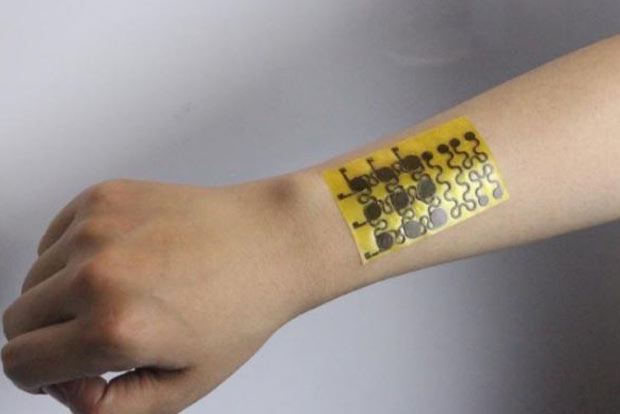 Wearable skin patch monitors health using your sweat