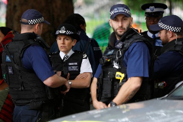 Clashes with police after unlawful street party in London