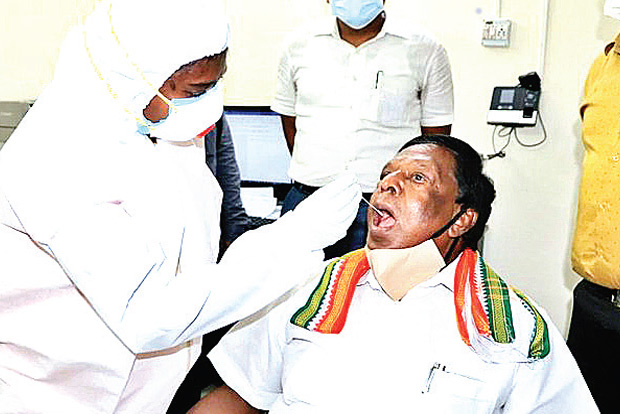 Will step up testing for COVID-19, says Puducherry Chief Minister V Narayanasamy