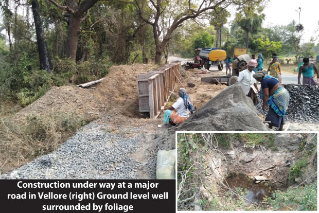 Public heave a sigh of relief as 92 ground level wells near roads in Vellore get parapet