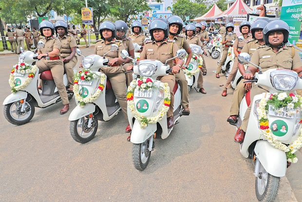 Travel in comfort: Women in khaki get 156 scooters