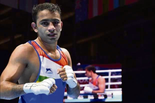 Amit Panghal enters quarters of Asian Olympic qualifiers