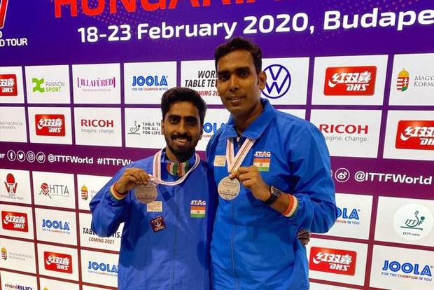 Sharath-Sathiyan enters Top-20 in TT doubles world rankings