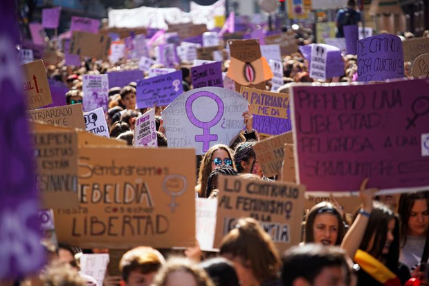 Global rallies for International Womens Day despite virus fears