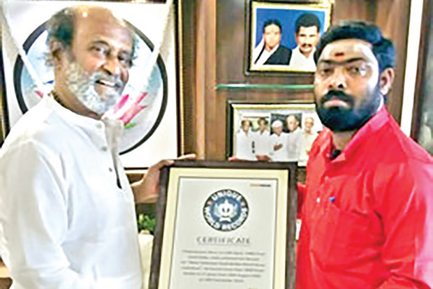Rajini honours renowned T’malai social worker