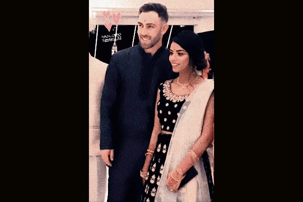Glenn Maxwell goes all Indian in engagement to Vini Raman
