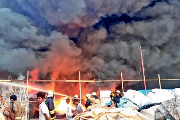 Plastic unit near Red Hills gutted in fire