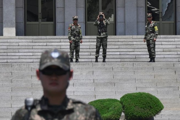 North and South Korea exchange gunfire across border at guard post