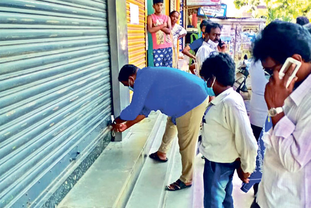 Corporation seals saloon in Tiruvottiyur