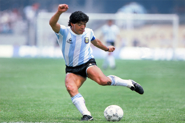 Maradona does his bit