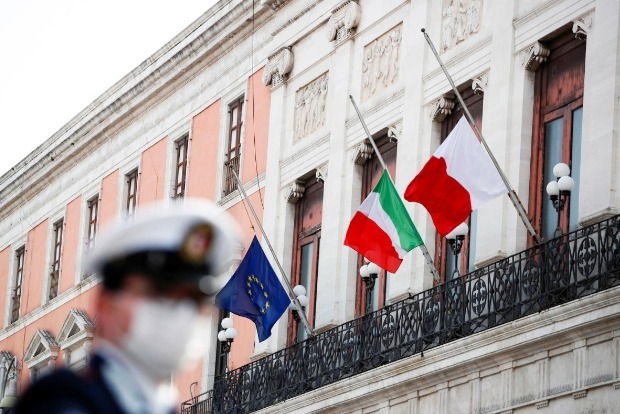 Italys daily coronavirus death toll and new cases fall