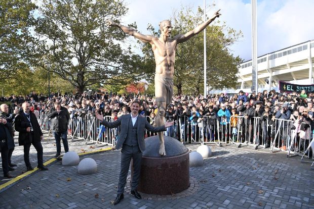 Ibrahimovic statue to remain in Malmo despite vandalism