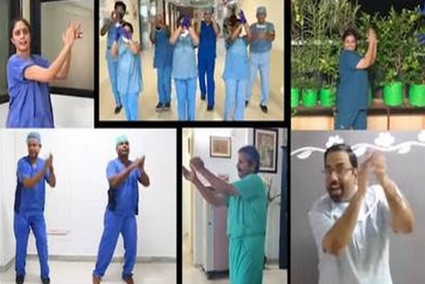 Over 100 doctors come together for dance video
