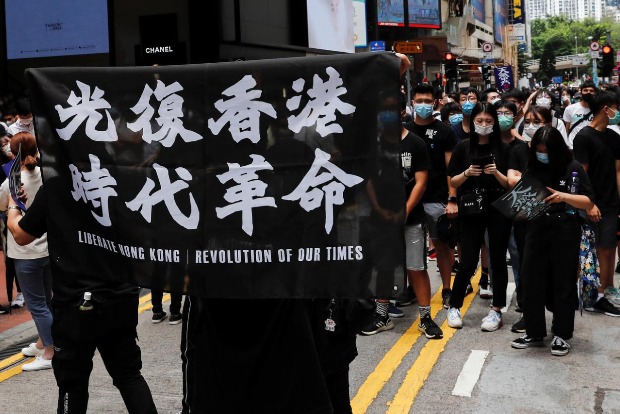 Hundreds protest in HK against Chinas planned national security law