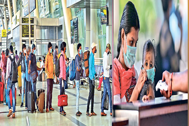 Wary of quarantine time but many book flights to see family again Wary of quarantine time but many book flights to see family again