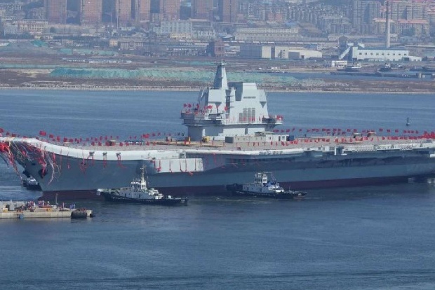 Chinas 1st domestically-built aircraft carrier begins sea trials to test equipment, weapons