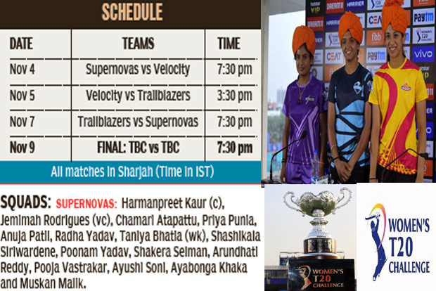 Women’s T20 Challenge’s third edition from today