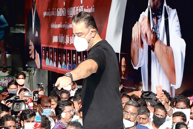 Leaders, actors greet Kamal on 66th birthday