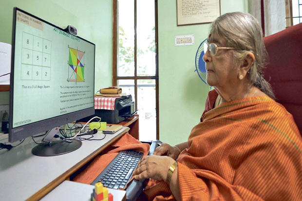 85-year-old Math teacher sells activity sheets to raise funds for COVID relief