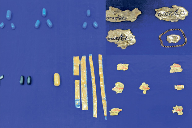 Smuggler conceals gold in face mask, nabbed