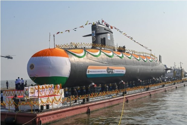 Kalvari class submarine Vagir launched in Mumbai