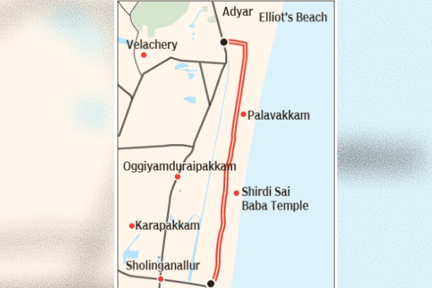Work to clear bottleneck on ECR at Palavakkam to begin after 15-yr delay