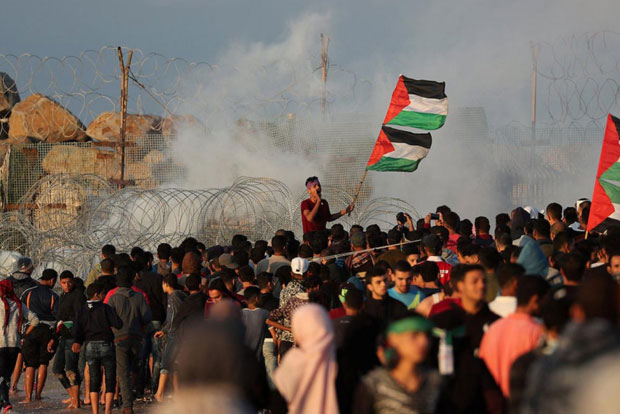 Palestinians protest against Pompeos Israel visit