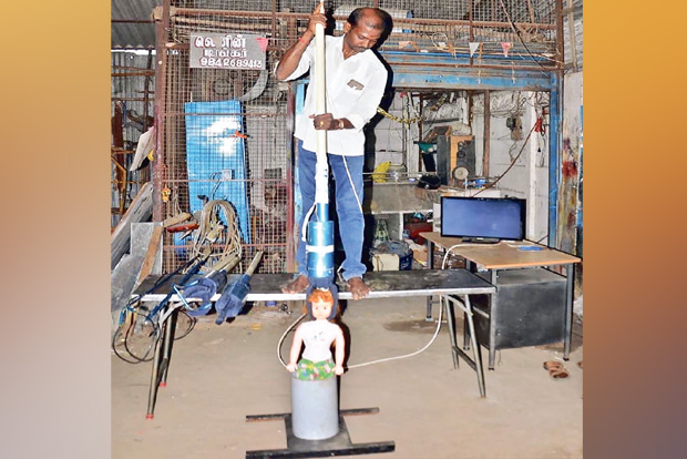 Worker designs device to save kids stuck in borewells