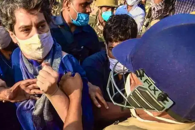 Noida Police apologises for Priyanka Gandhis manhandling, orders probe