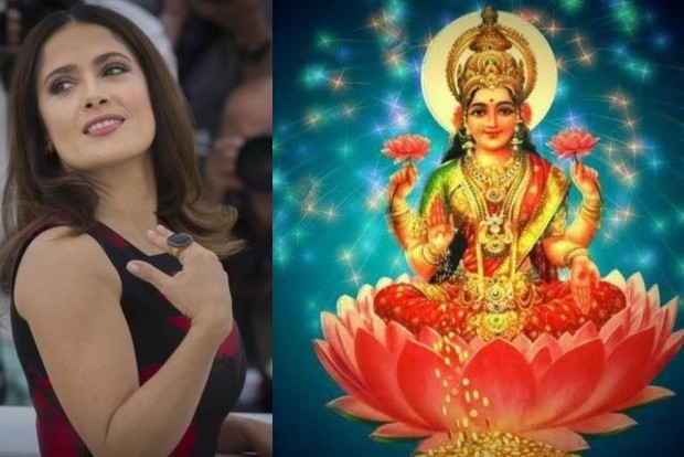 Salma Hayek turns to goddess Lakshmi to connect with inner beauty