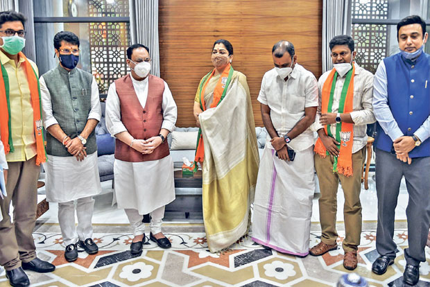 Denial of tickets to contest polls attributed to Khushbu’s exit Denial of tickets to contest polls attributed to Khushbu’s exit