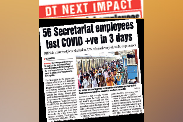 Pulse oximeters, thermal scanners for Secretariat staff