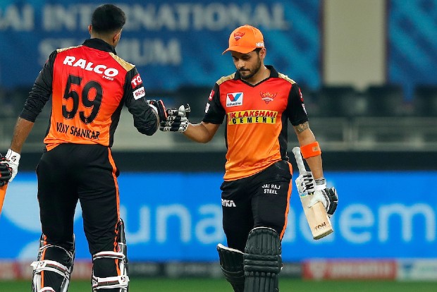 Pandey, Shankar lead SRH to 8-wkt win over RR