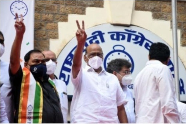 Eknath Khadse joins NCP - with a veiled warning to BJP