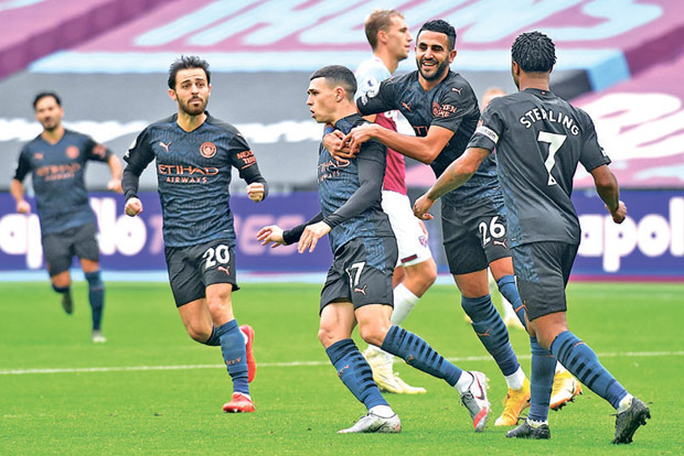 Foden helps Man City earn a point against West Ham