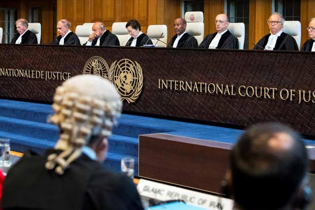 France calls on US to withdraw sanctions on world court
