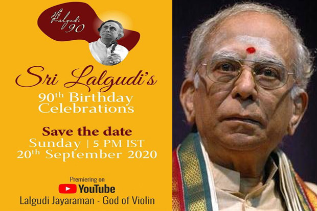 Lalgudi Jayaraman’s 90th birthday celebration to be held online Lalgudi Jayaraman’s 90th birthday celebration to be held online